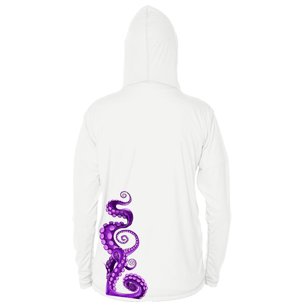 Octopus Legs Purple Long Sleeve Performance Hoody