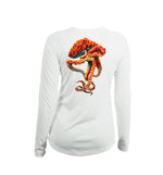 Orange Octo V-Neck Performance Tee