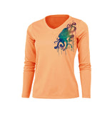 Octo Shoulder Long Sleeve V-Neck Performance Tee – Sea Fear UPF 50+ apparel