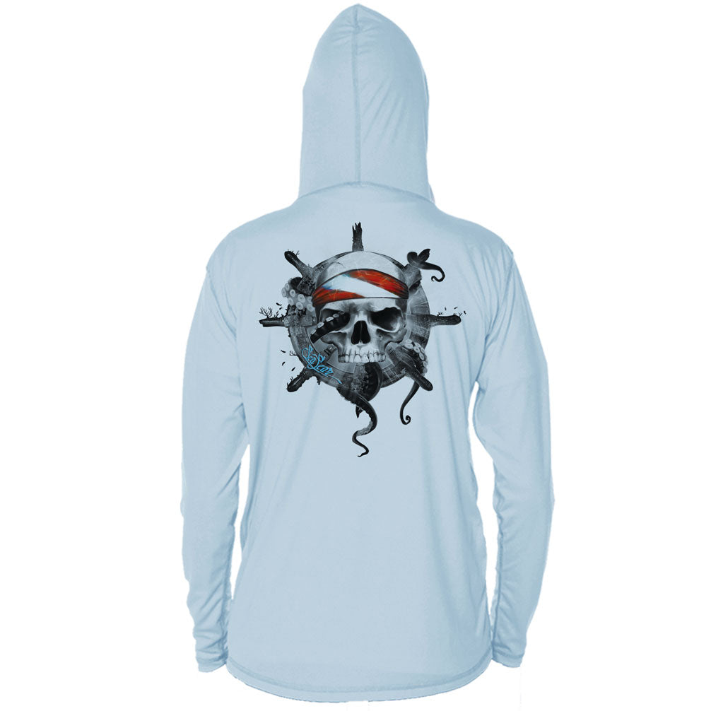 Octopus Skull Long Sleeve Performance Hoody