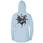 Octopus Skull Long Sleeve Performance Hoody