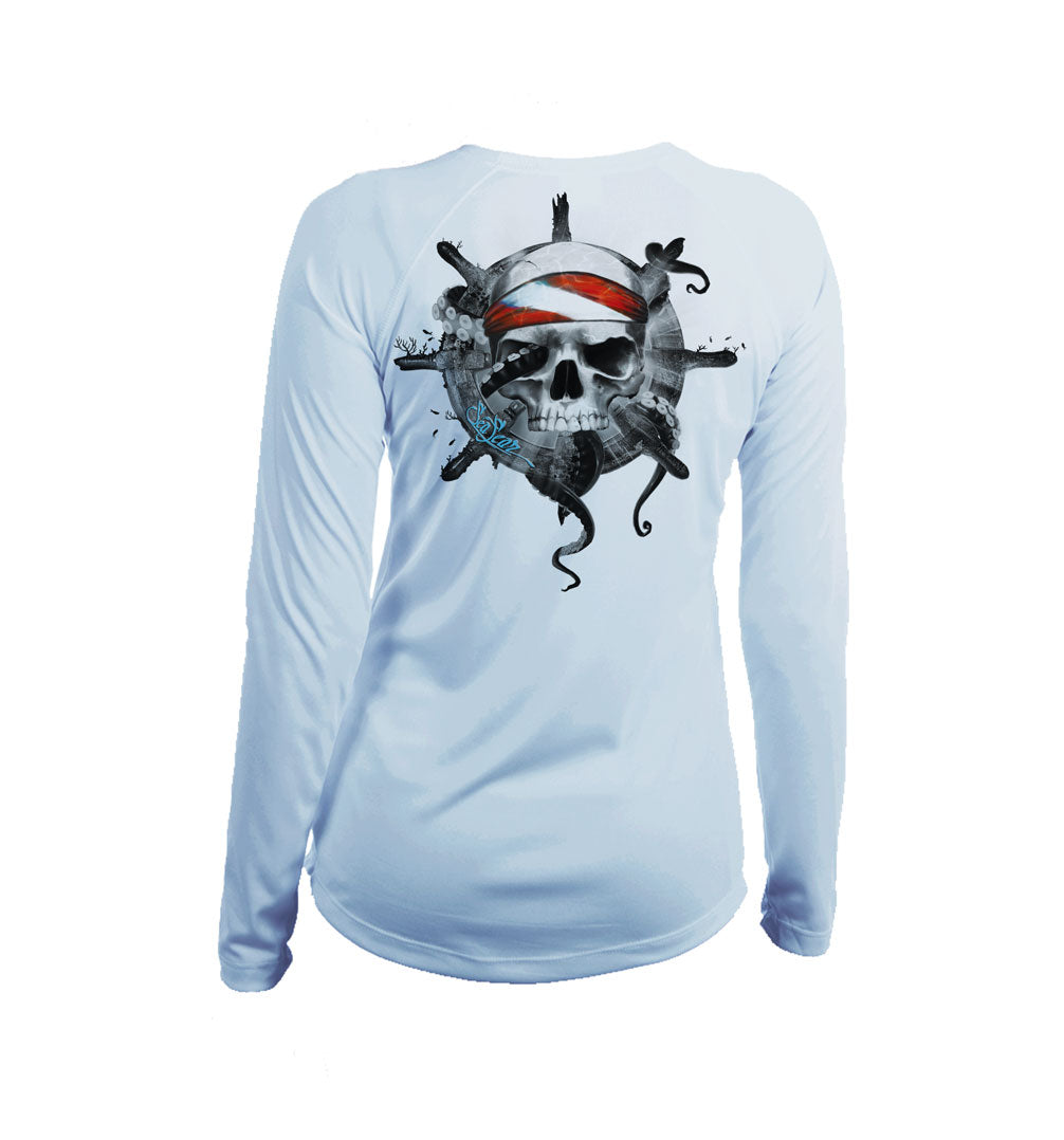 Octo Skull V-Neck Performance Tee
