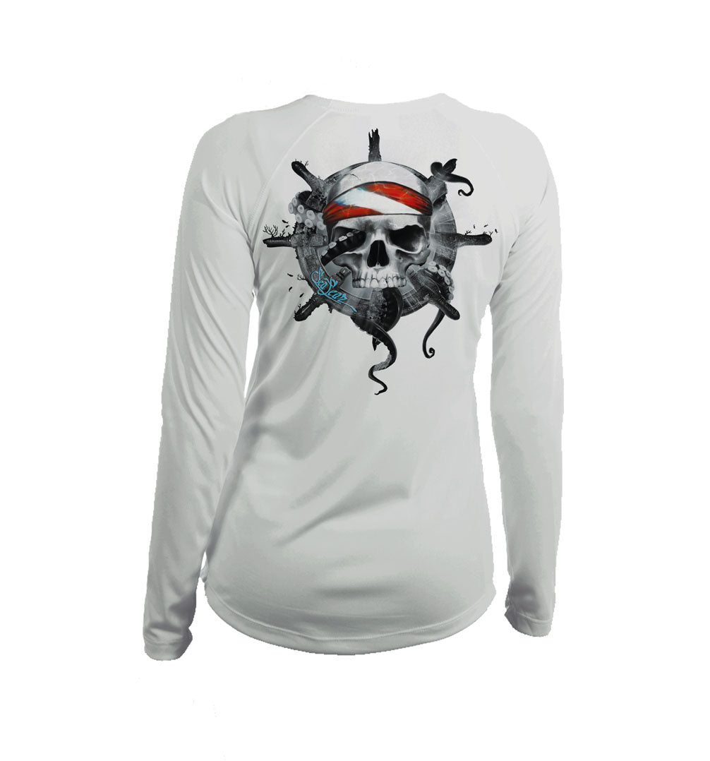 Octo Skull V-Neck Performance Tee