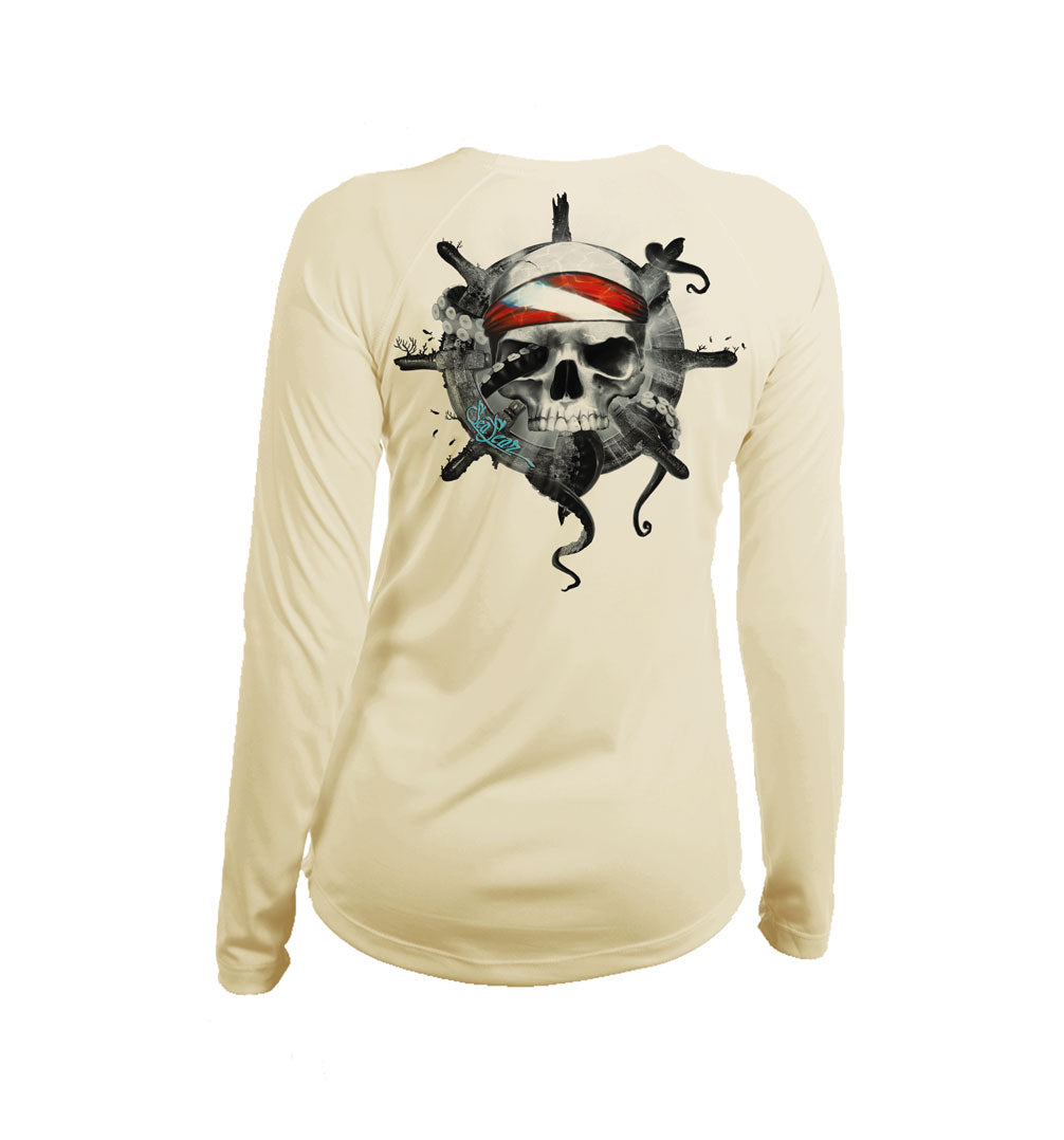 Octo Skull V-Neck Performance Tee