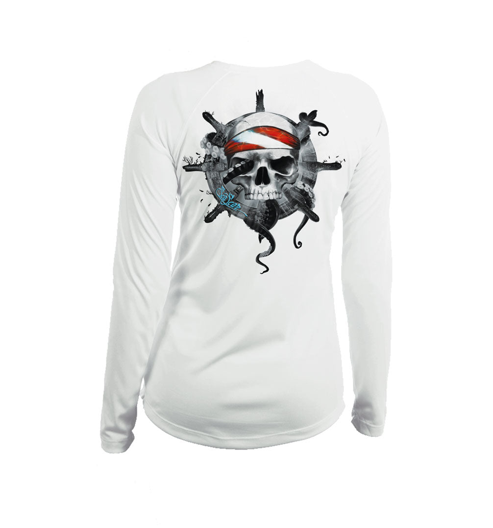 Octo Skull V-Neck Performance Tee