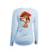 Orange Octo V-Neck Performance Tee