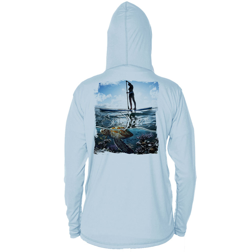 Paddleboarder (Turtle) Long Sleeve Performance Hoody