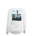 Paddlerboarder (Turtle) Long Sleeve V-Neck Performance Tee