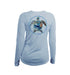 Turtle Planet B Long Sleeve V-Neck Performance Tee