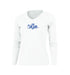Turtle Planet B Long Sleeve V-Neck Performance Tee