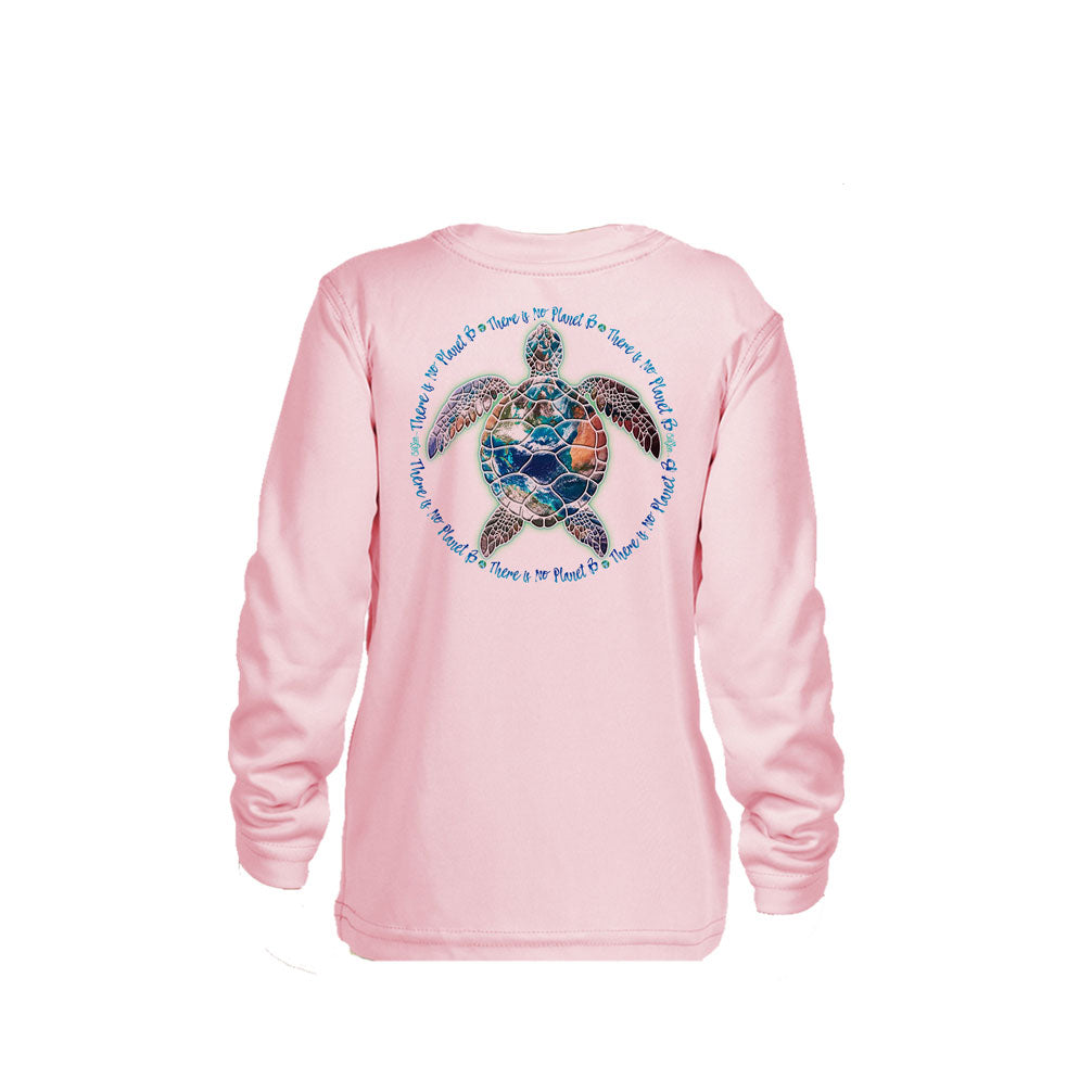 Turtle Planet B Long Sleeve Toddler Performance Tee