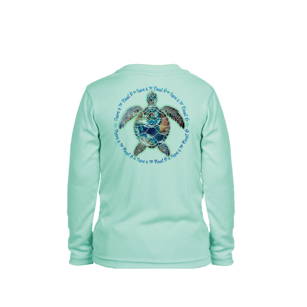 Turtle Planet B Long Sleeve Toddler Performance Tee