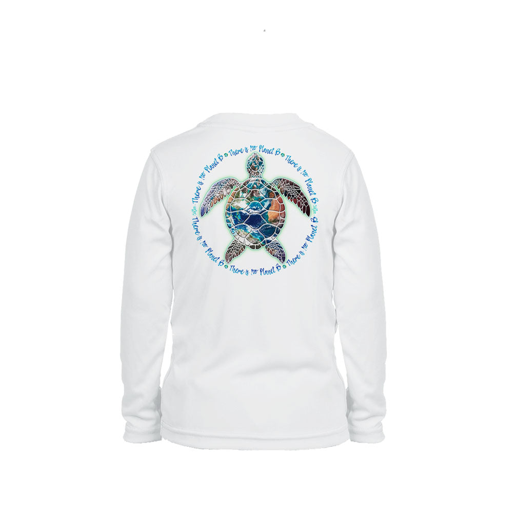 Turtle Planet B Long Sleeve Toddler Performance Tee