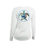 Turtle Planet B Long Sleeve V-Neck Performance Tee