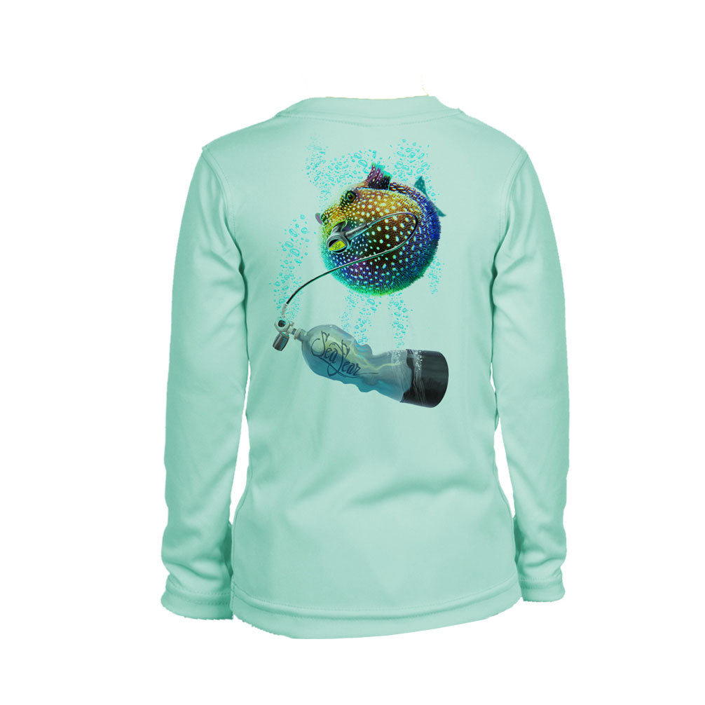 Pufferfish Long Sleeve Youth Performance Tee