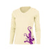 Octopus Legs Purple V-Neck Performance Tee