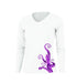 Octopus Legs Purple V-Neck Performance Tee