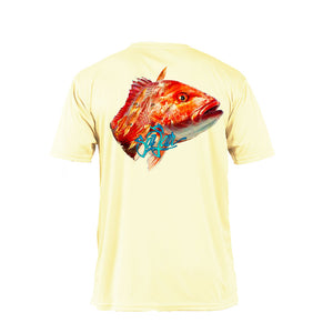 Red Snapper Short Sleeve Performance Tee