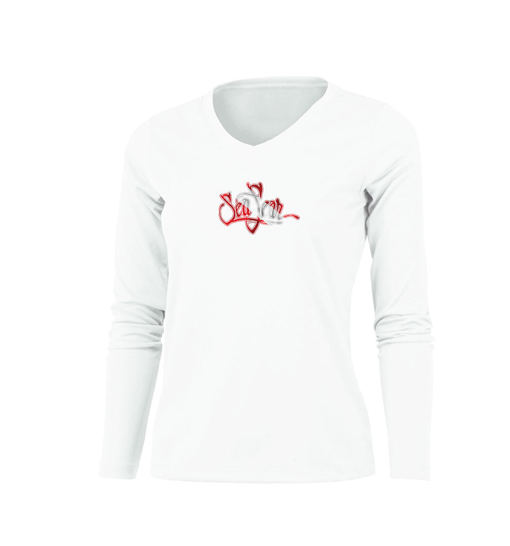 Reef Diver Long Sleeve V-Neck Performance Tee