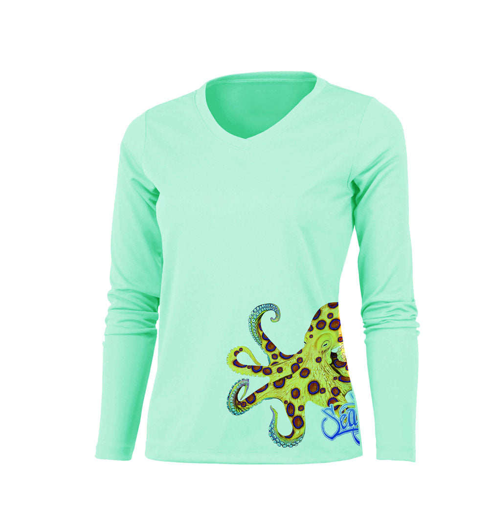 Ring Octo (Side Wrap) V-Neck Performance Tee