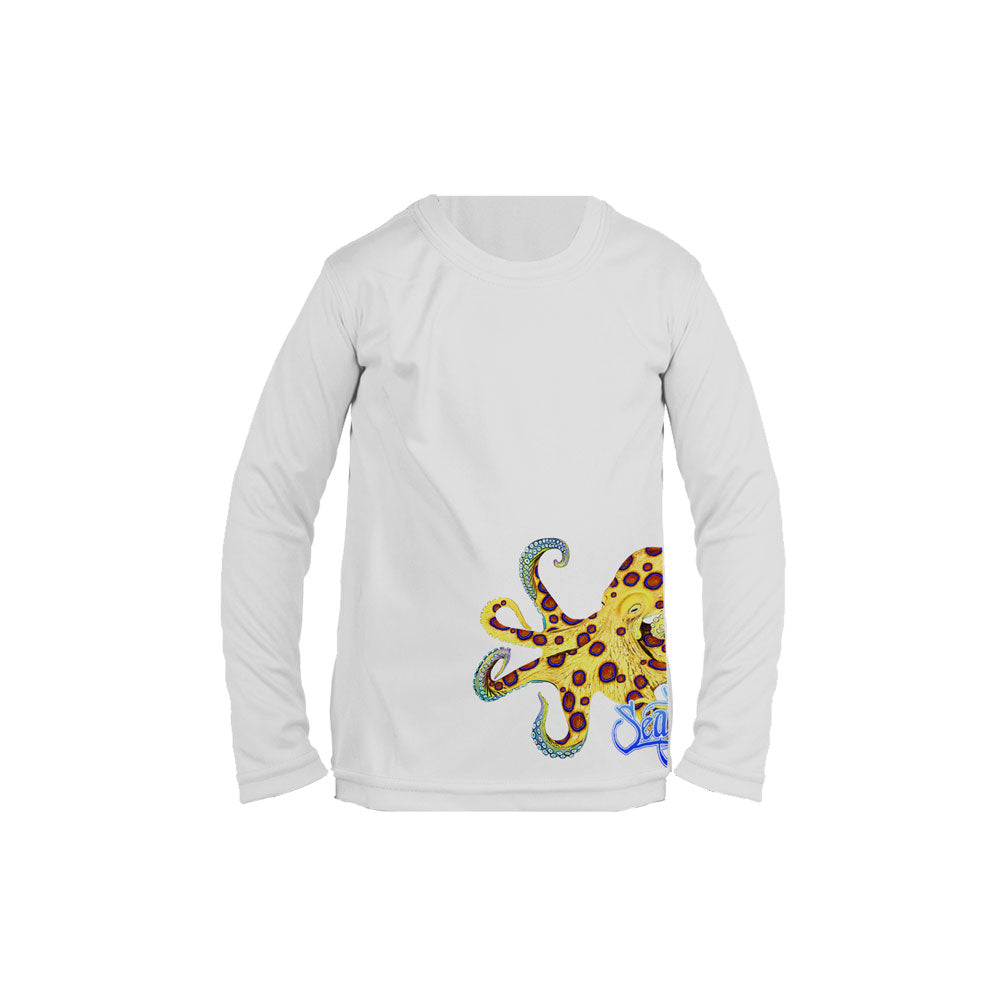 Ring Octopus (Side Wrap) Long Sleeve Toddler Performance Tee
