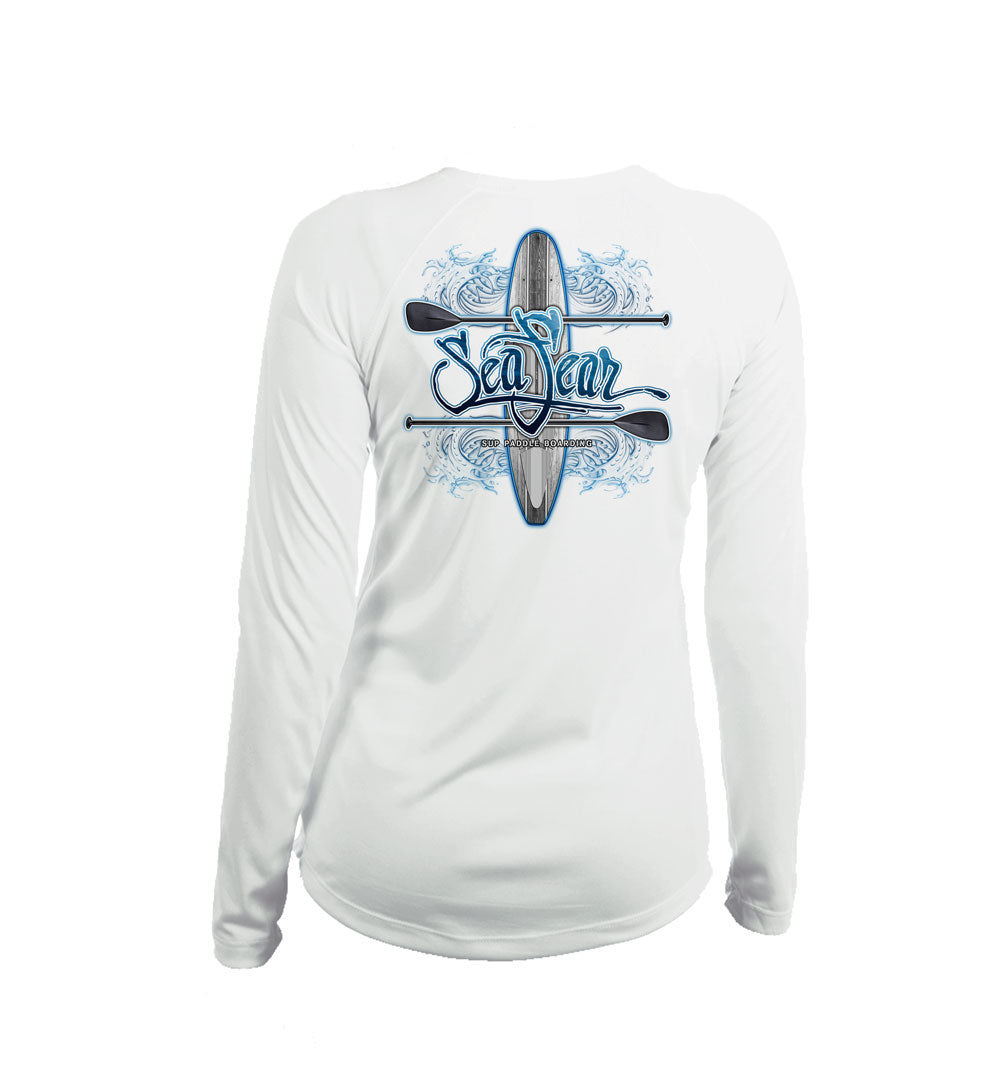 Paddleboard SUP Long Sleeve V-Neck Performance Tee
