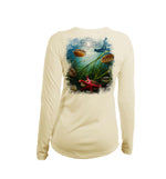Scallop V-Neck Performance Tee