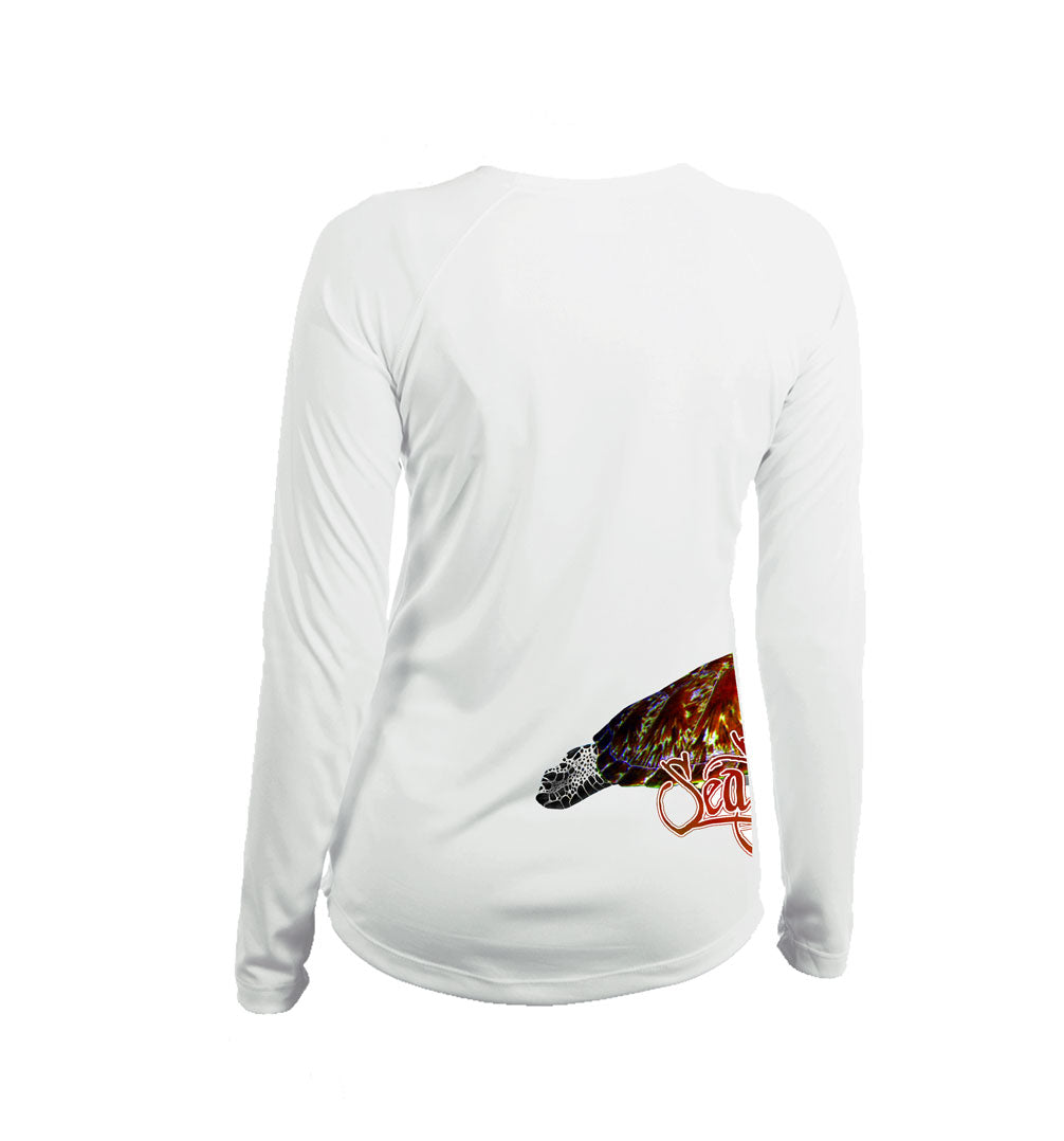 Sea Turtle (Side Wrap) V-Neck Performance Tee
