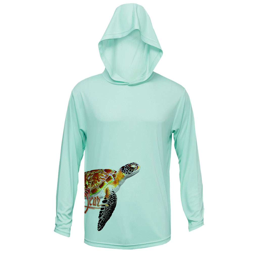 Sea Turtle (Side Wrap) Long Sleeve Performance Hoody