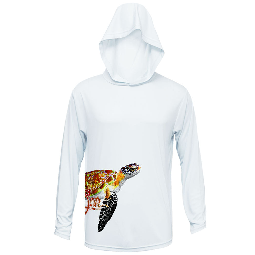 Sea Turtle (Side Wrap) Long Sleeve Performance Hoody