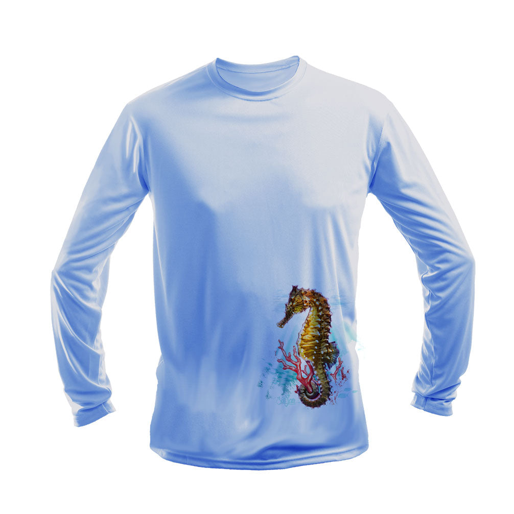 Seahorse (Reef)  Long Sleeve Performance Tee