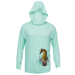 Seahorse (Reef)  Long Sleeve Performance Hoody