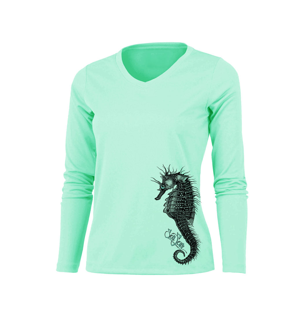 Seahorse V-Neck Performance Tee