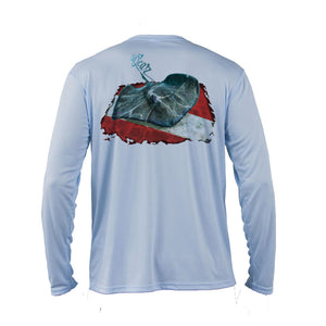 Stingray Dive Flag Long Sleeve Performance Tee