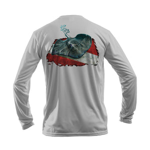 Stingray Dive Flag Long Sleeve Performance Tee