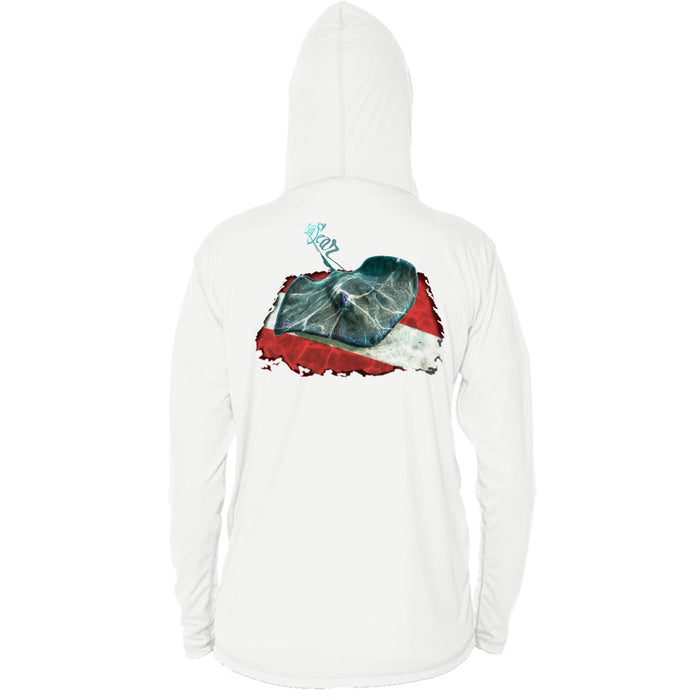 Stingray Dive Flag Long Sleeve Performance Hoody