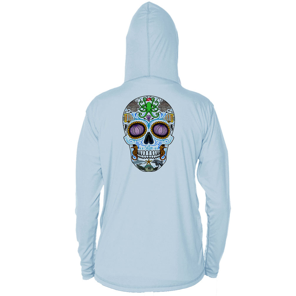 Sugar Skull Long Sleeve Performance Hoody