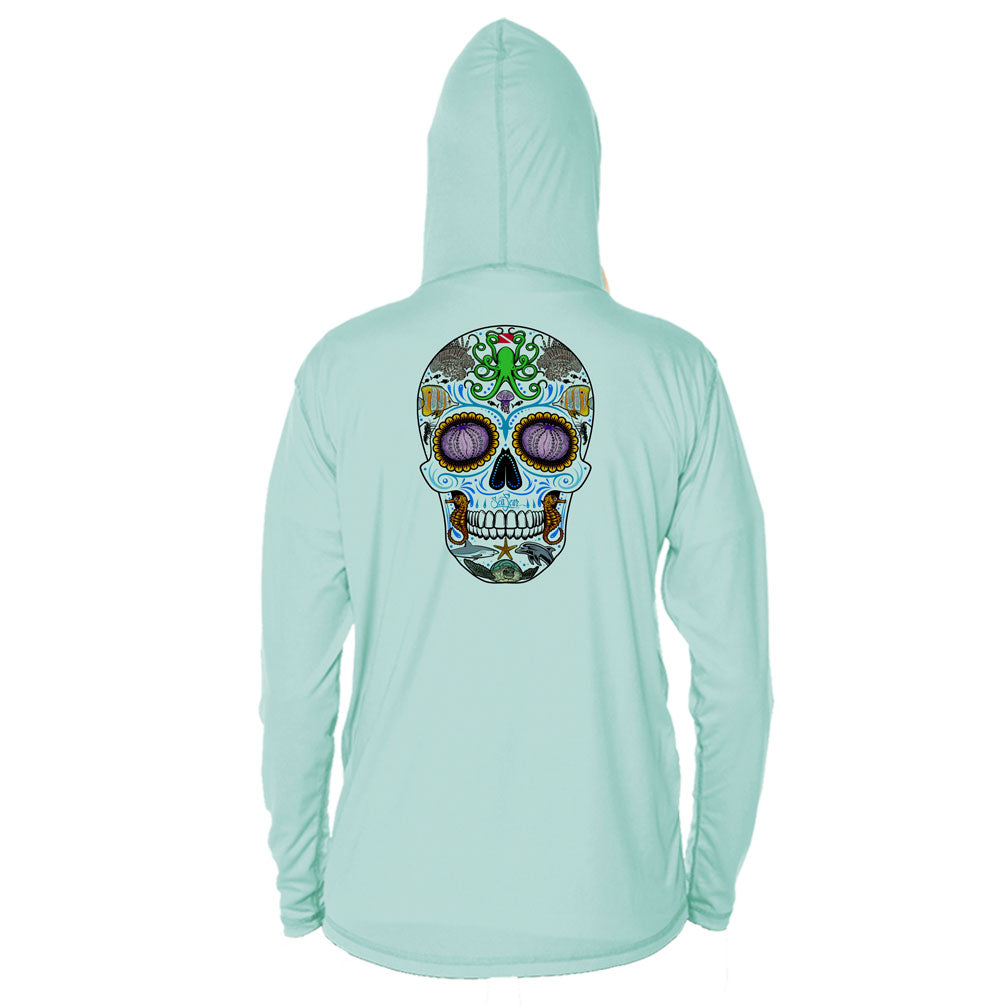 Sugar Skull Long Sleeve Performance Hoody