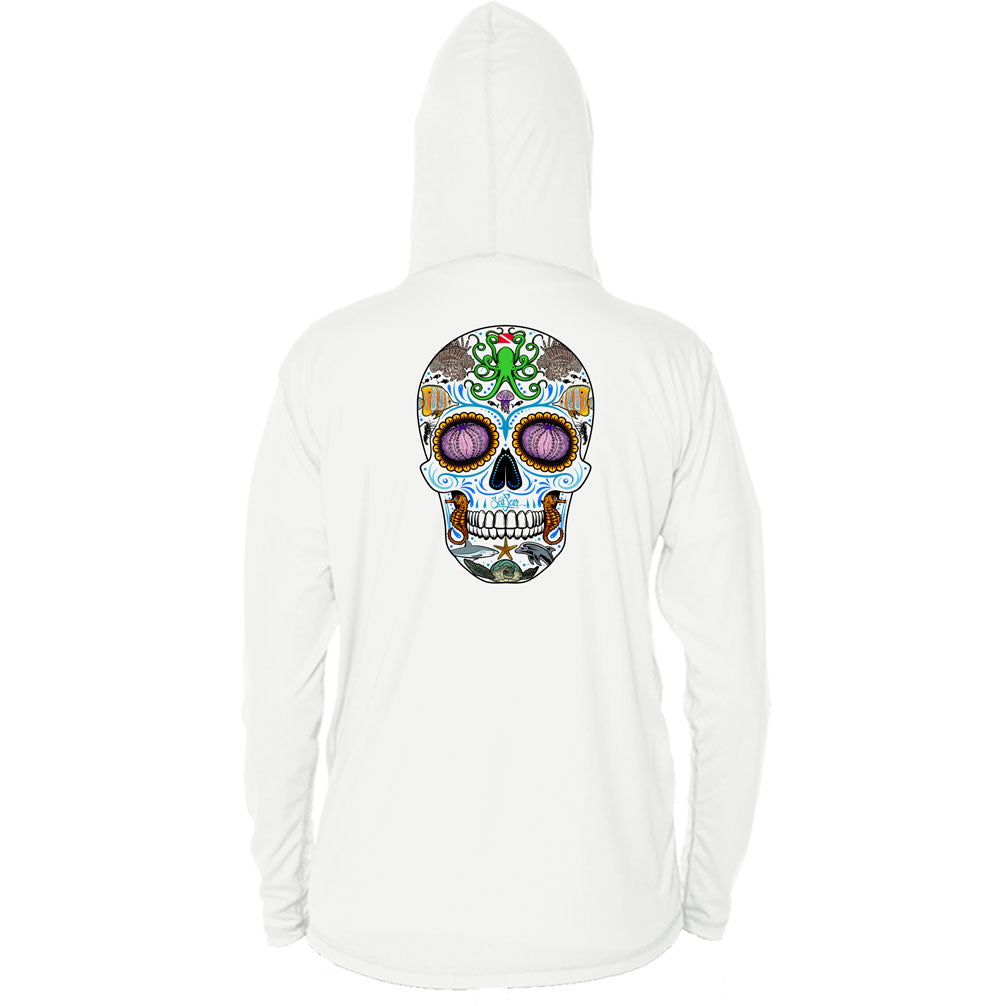 Sugar Skull Long Sleeve Performance Hoody