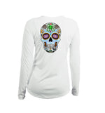 Sugar Skull V-Neck Performance Tee