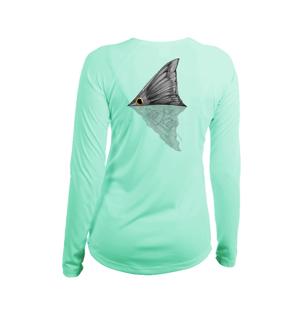 Tailing Redfish V-Neck Performance Tee