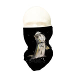 Sea Fear Tarpon Gold Multi-Wear Sun Gaiter in black, UPF 50+ sun protection neck gaiter