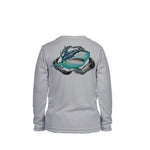 Tiger Shark Long Sleeve Toddler Performance Tee