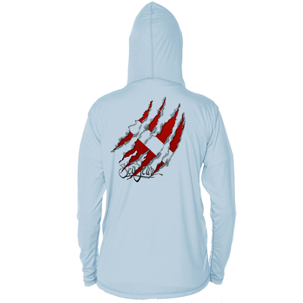 Torn Dive Flag Long Sleeve Performance Hoody