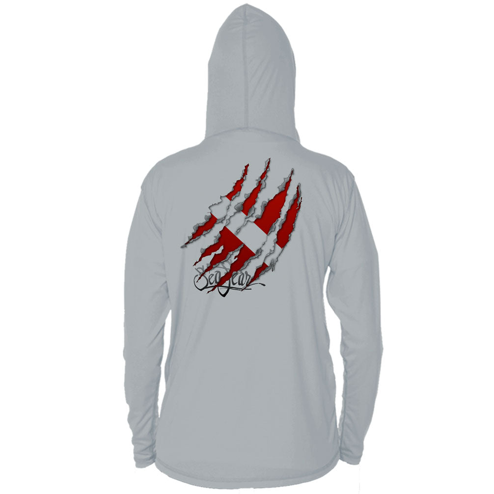 Torn Dive Flag Long Sleeve Performance Hoody