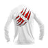 Torn Flag Long Sleeve Performance Tee in White – Sea Fear UPF 50+ apparel
