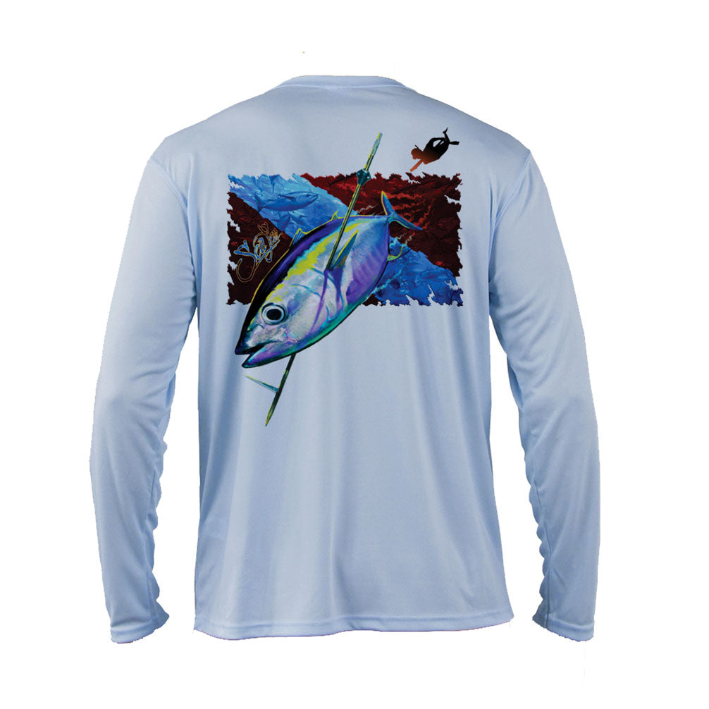 Tuna Dive Flag Long Sleeve Performance Tee