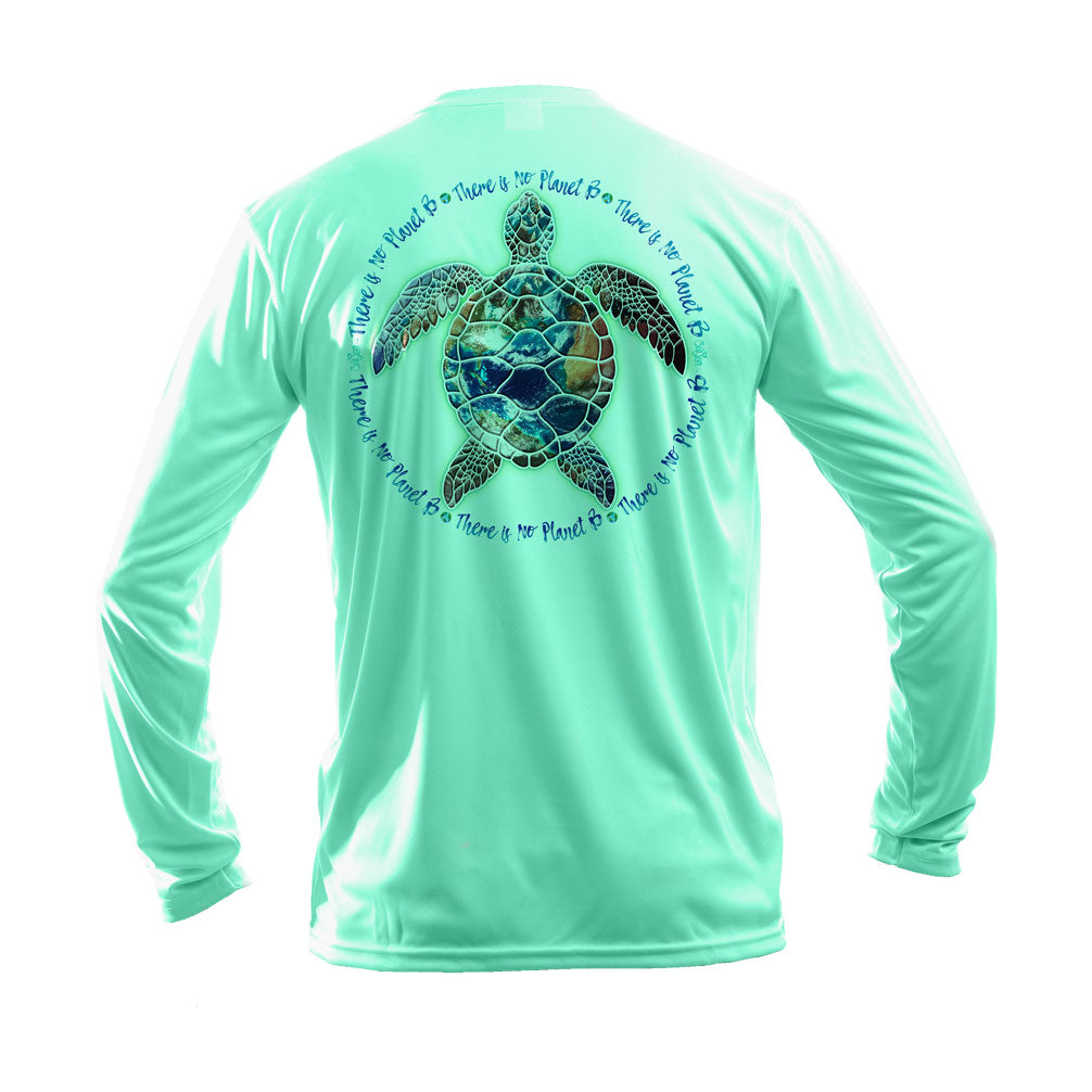 Turtle Planet B Long Sleeve Performance Tee