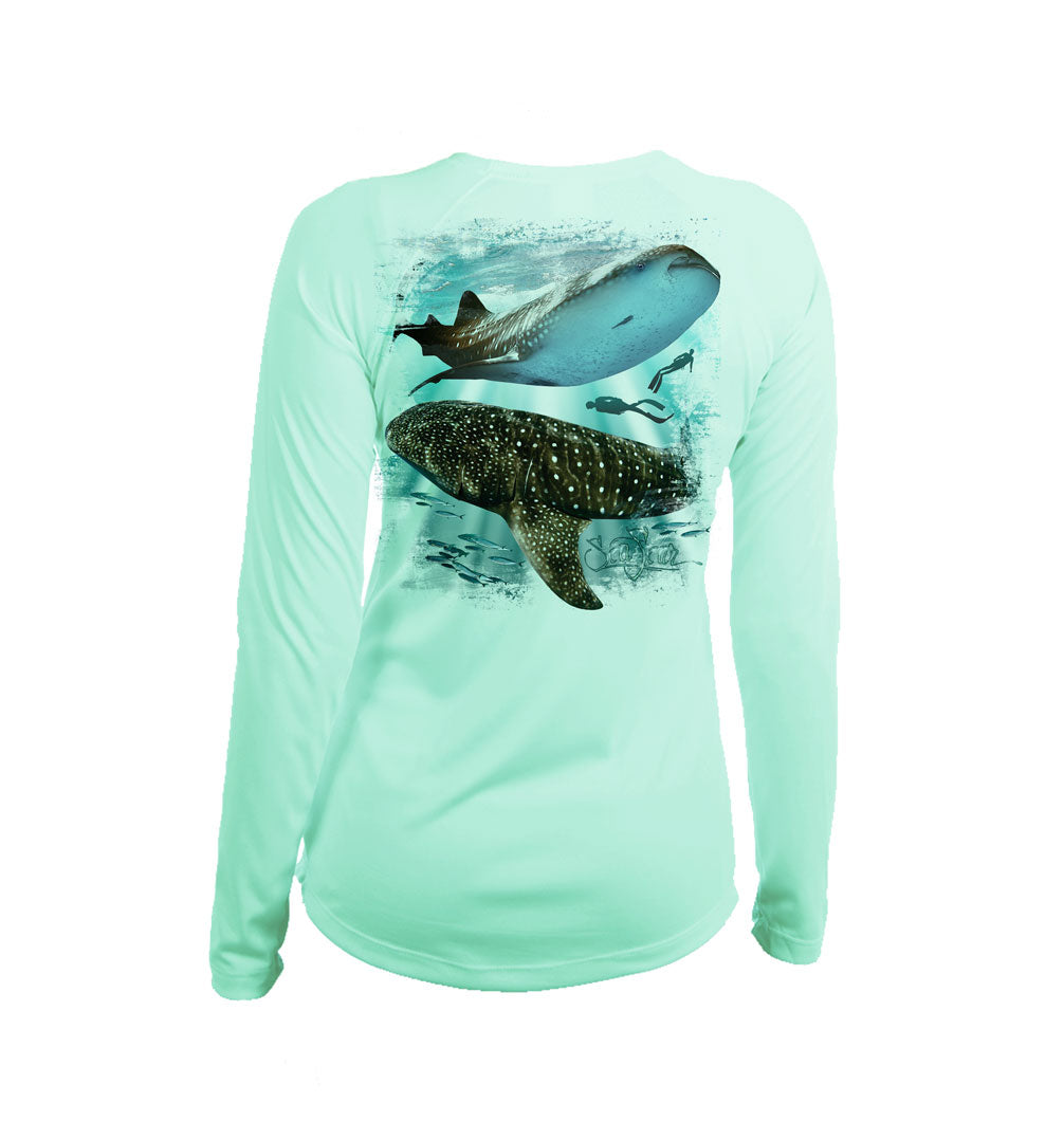 Whale Shark V-Neck Performance Tee