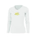 Yellowtail Long Sleeve V-Neck Performance Tee – front view – Sea Fear UPF 50+ apparel